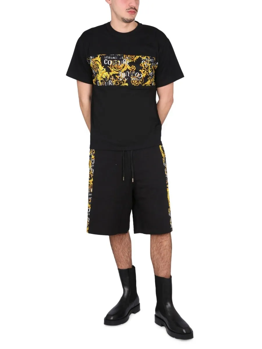 Logo Print Track Shorts