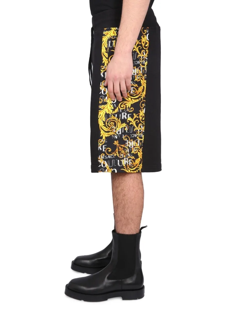 Logo Print Track Shorts