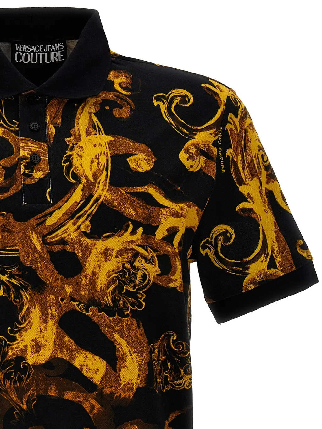 Baroque Print Polo Shirt