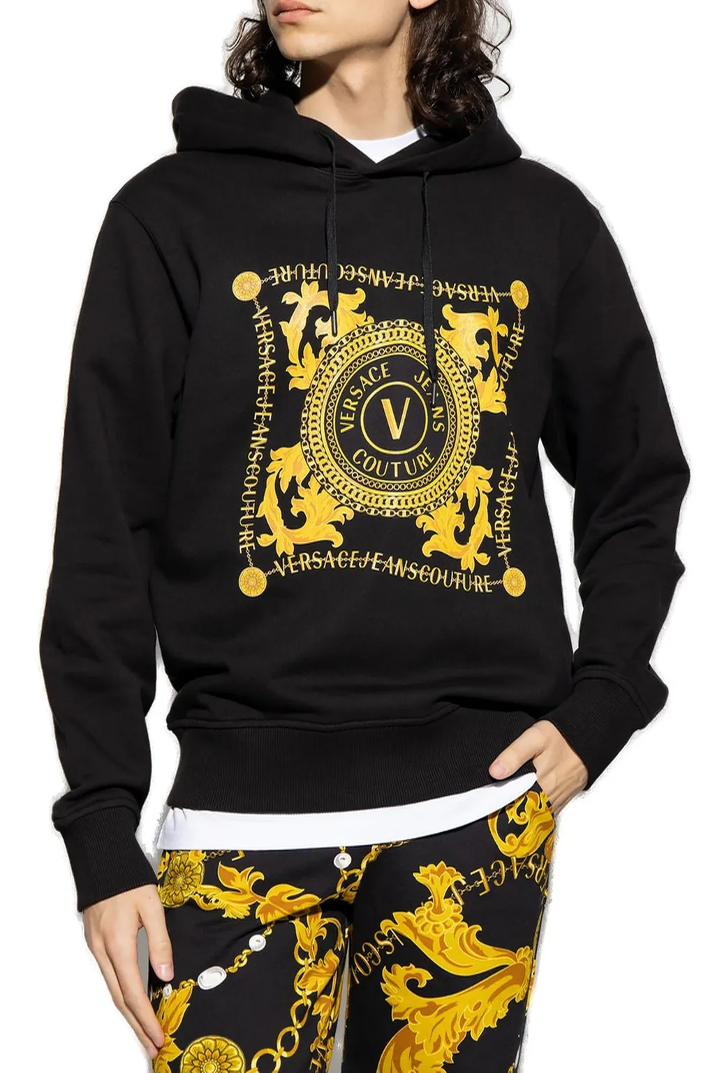 Hoodie With Medusa Amplified Print