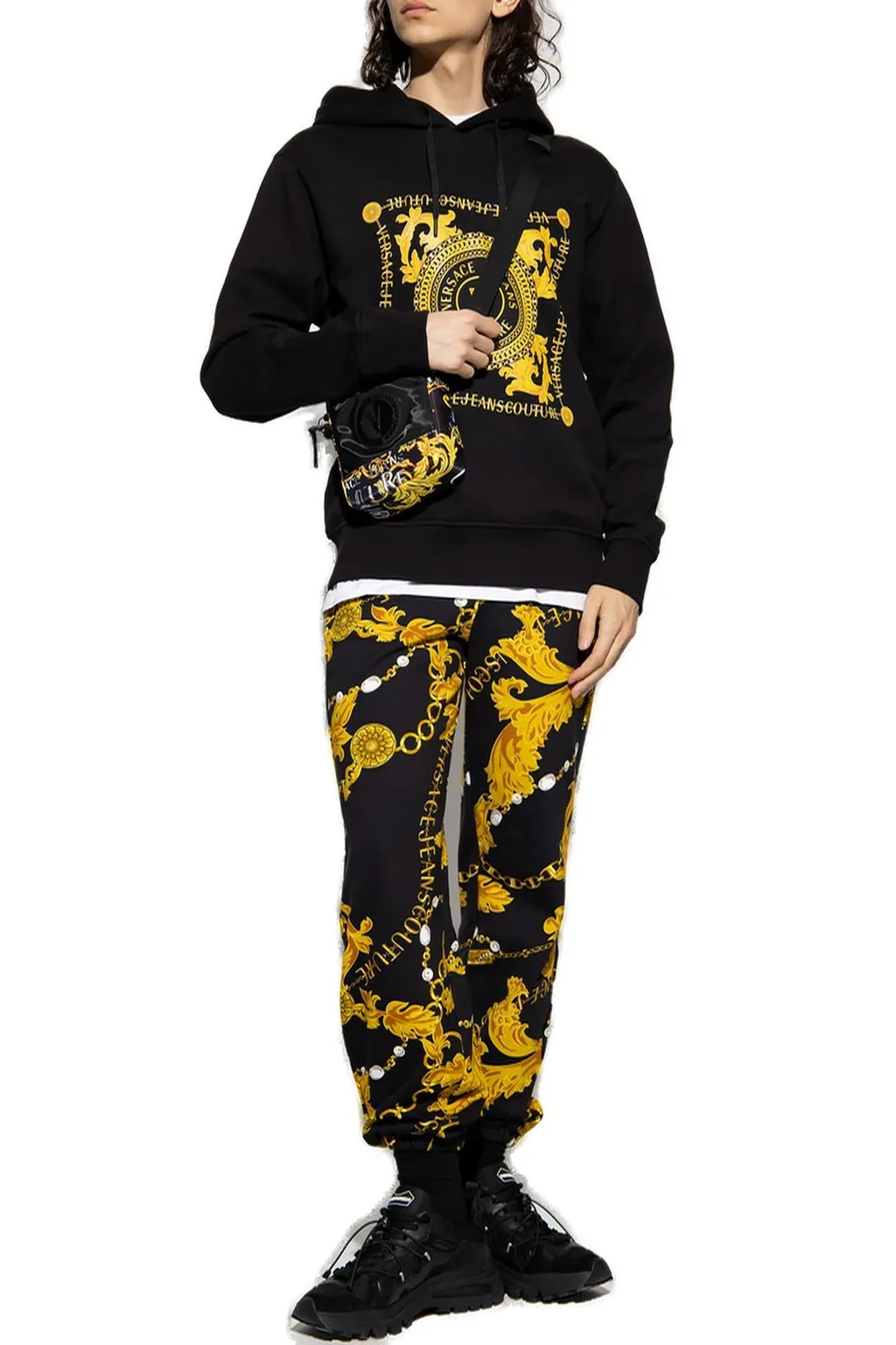 Hoodie With Medusa Amplified Print