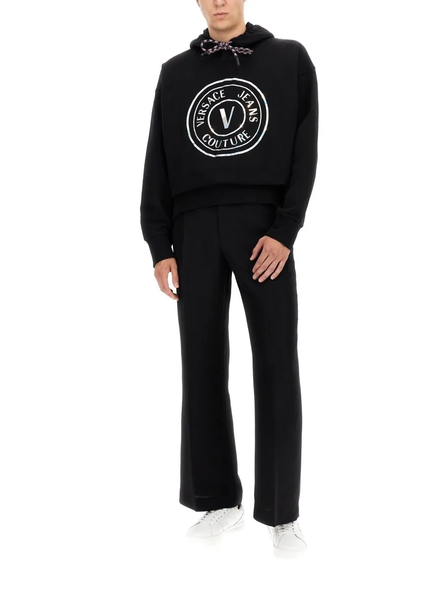 Hoodie With Medusa Amplified Print