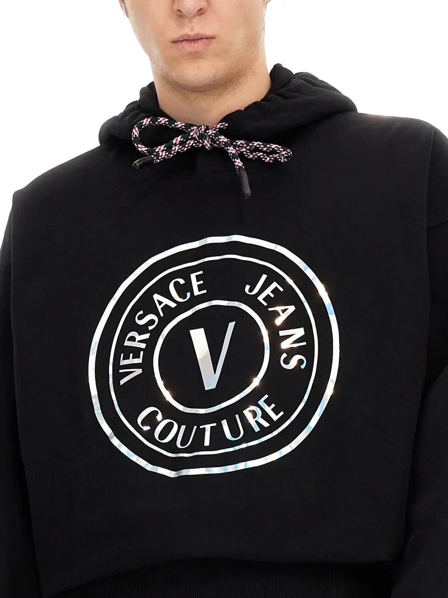 Hoodie With Medusa Amplified Print