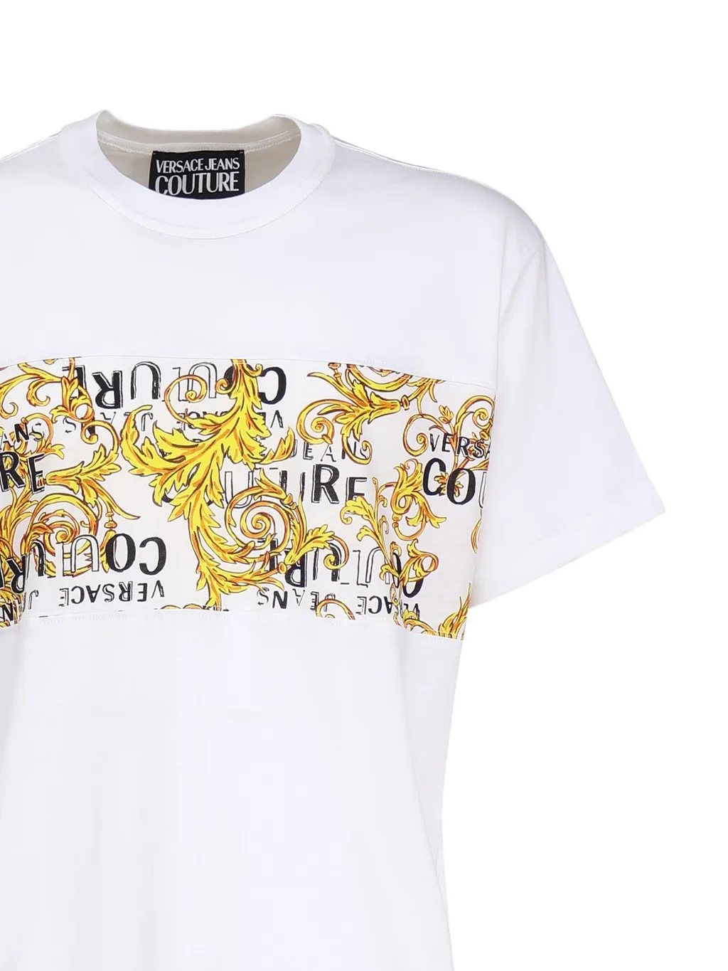 T-Shirt With Baroque Print