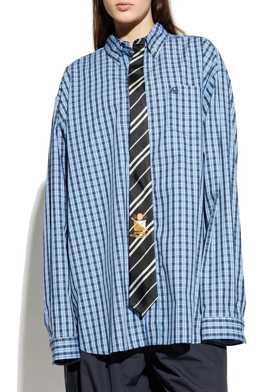 Plaid Button-Down Shirt