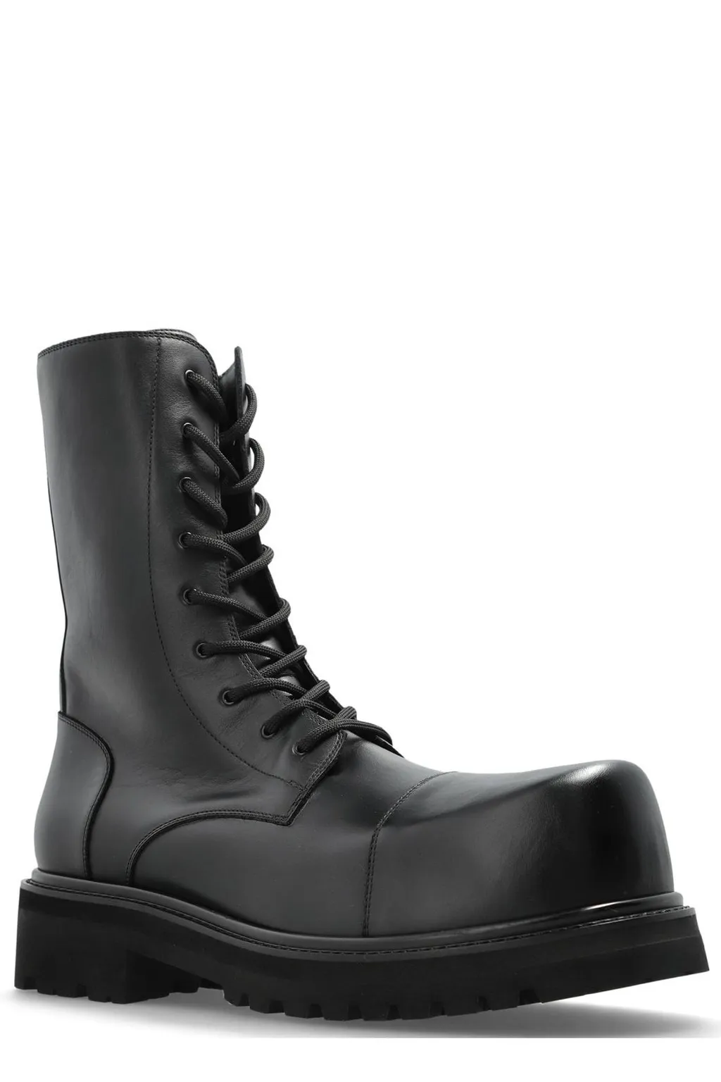 Lace-Up Leather Boots