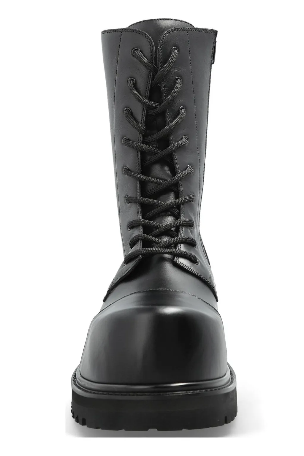 Lace-Up Leather Boots