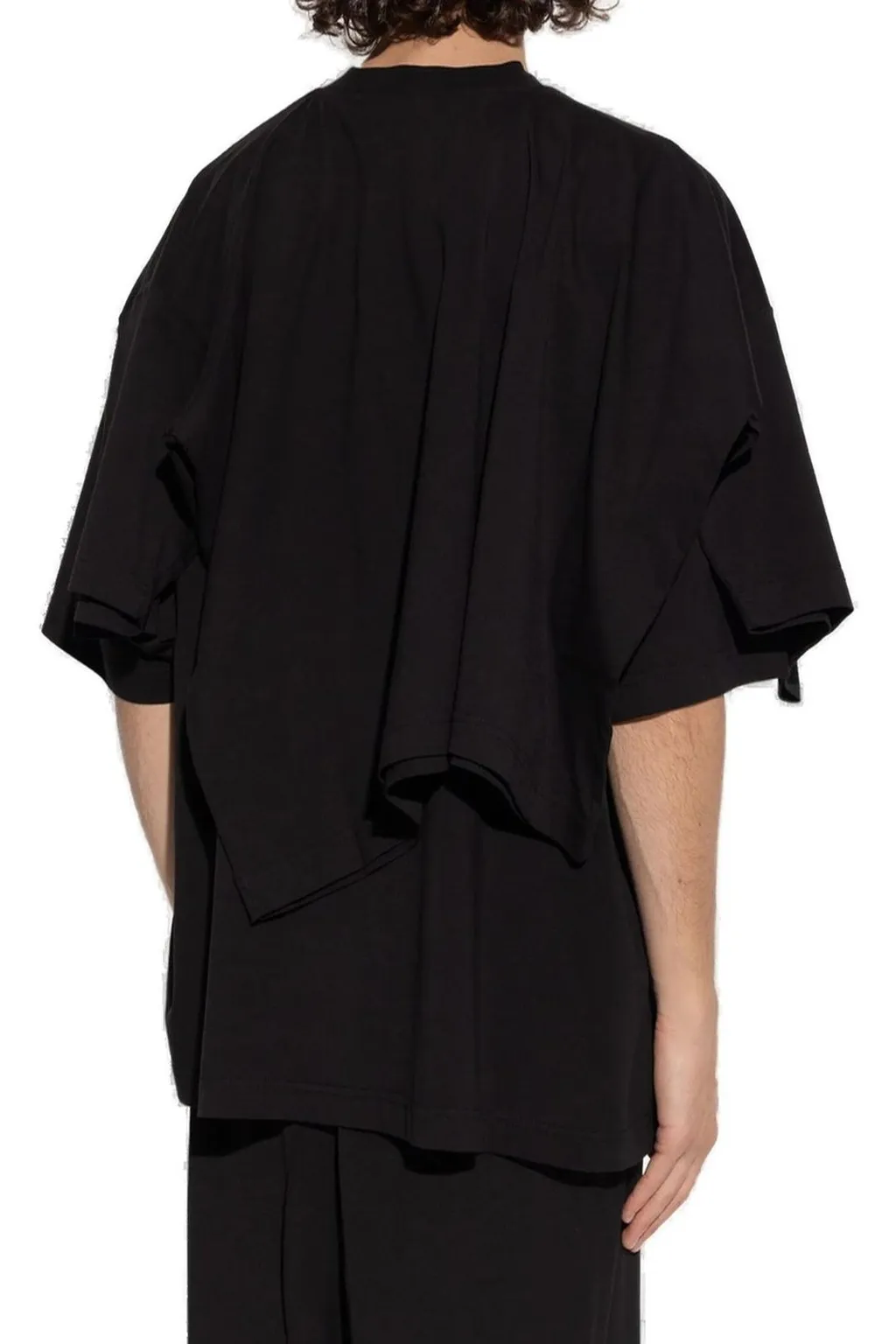 Oversized T-Shirt With Asymmetric Overlay