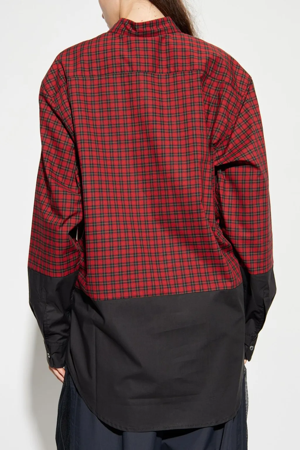 Colorblock Plaid Shirt