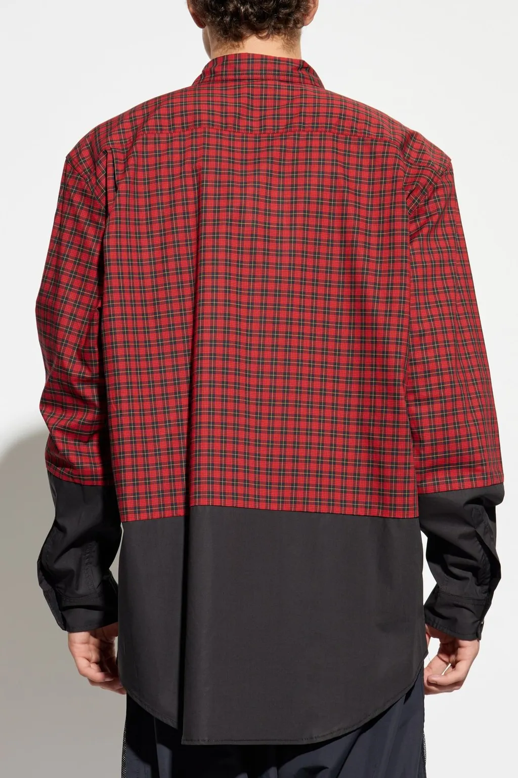 Colorblock Plaid Shirt