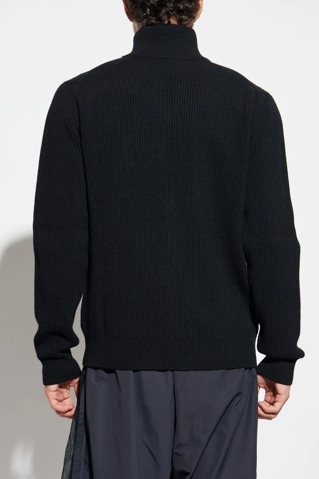 Zip-Up Knit Cardigan