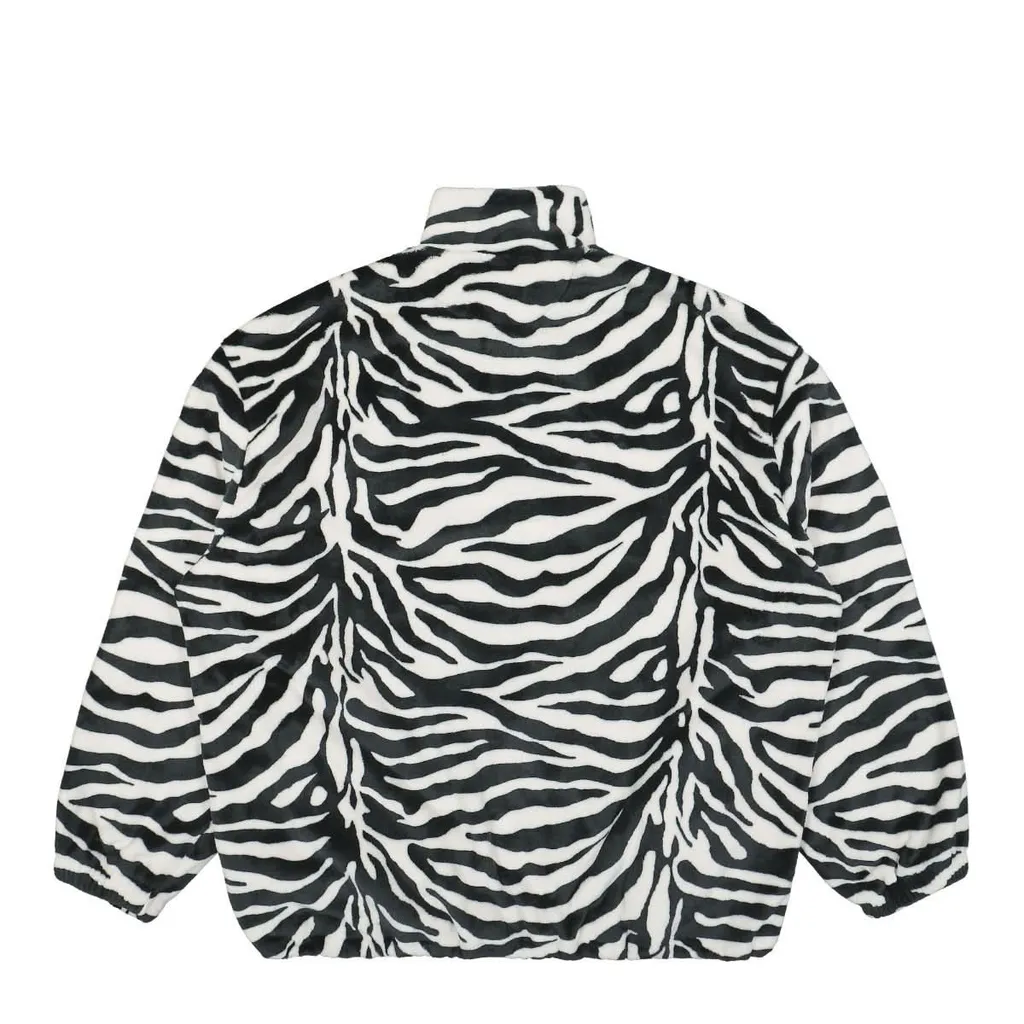 Zebra Print Fleece Jacket