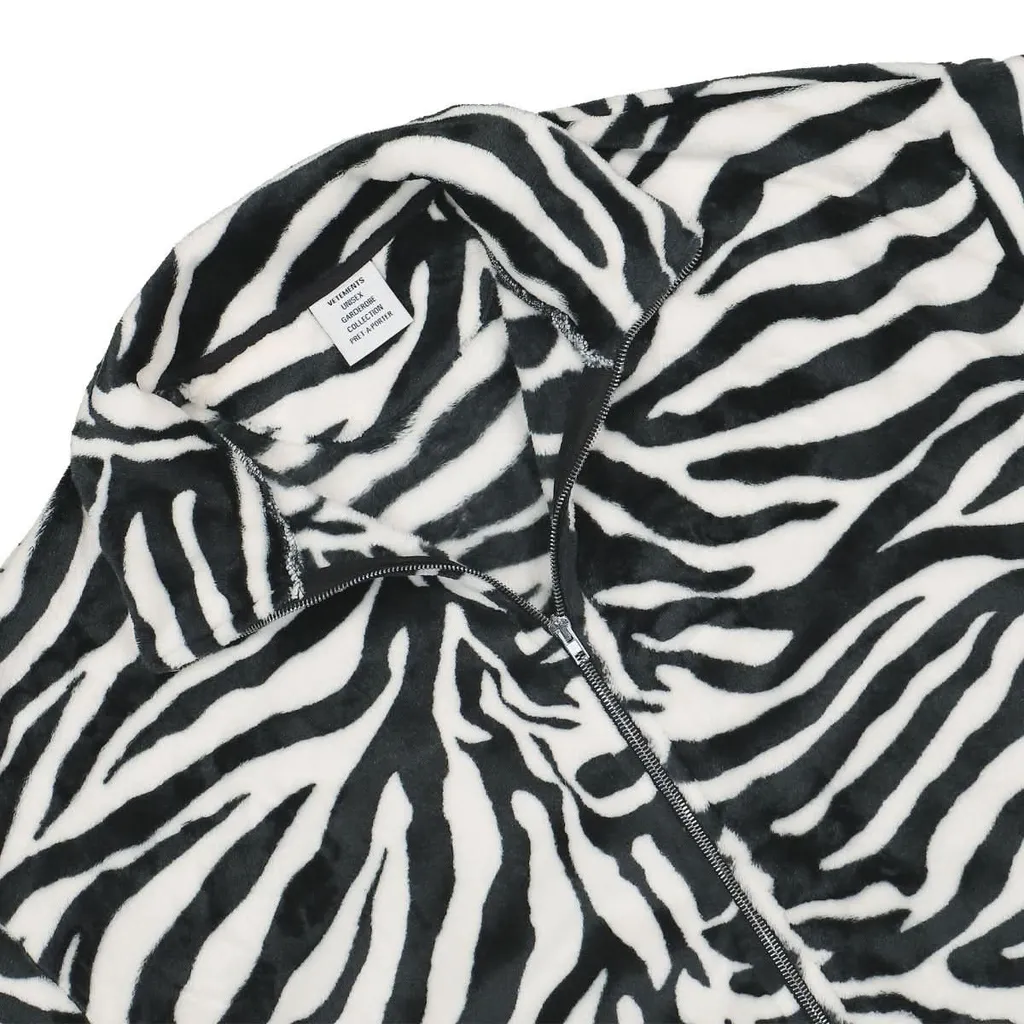 Zebra Print Fleece Jacket