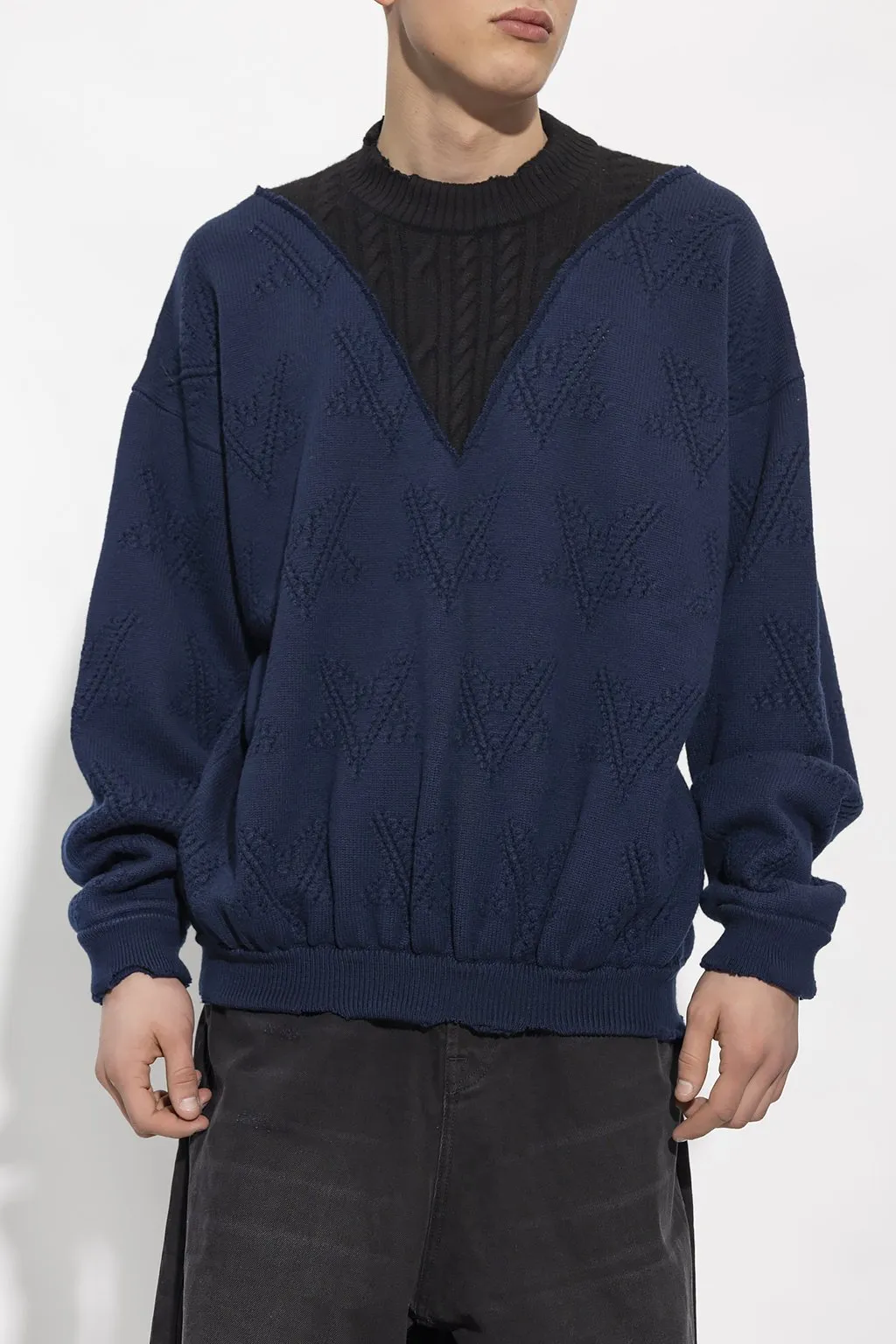 V-Neck Knit Sweater