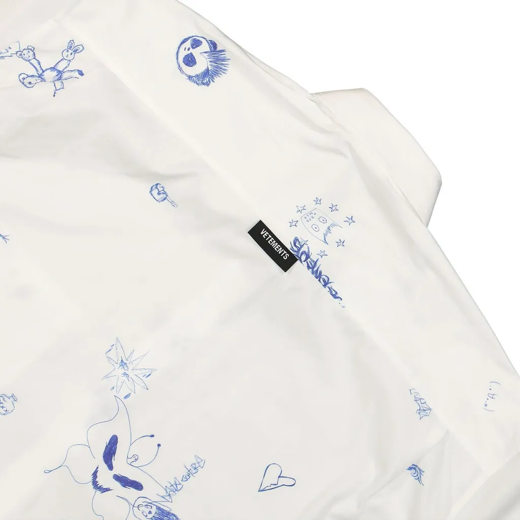 Graphic Print Oversized Shirt