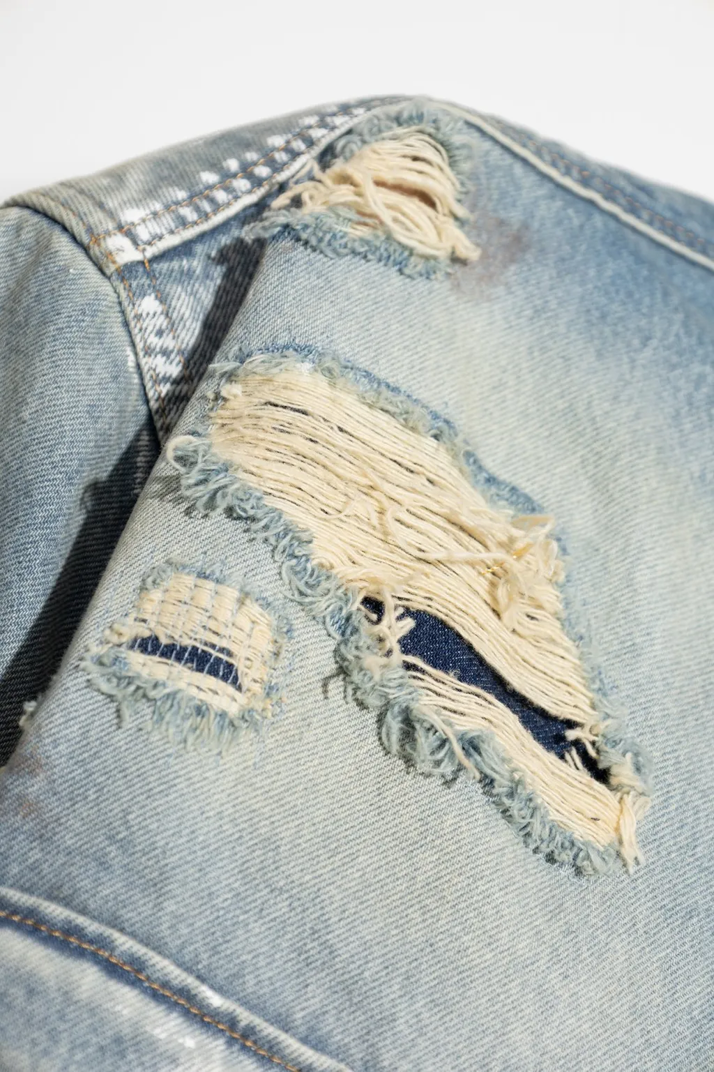 Distressed Denim Shirt