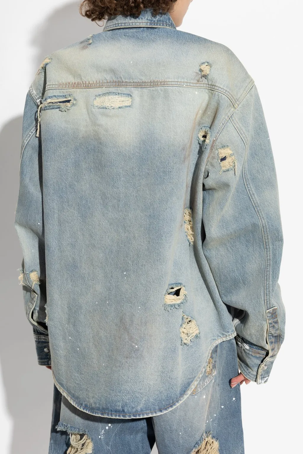 Distressed Denim Shirt