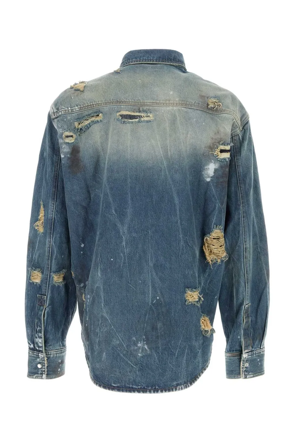 Distressed Denim Shirt