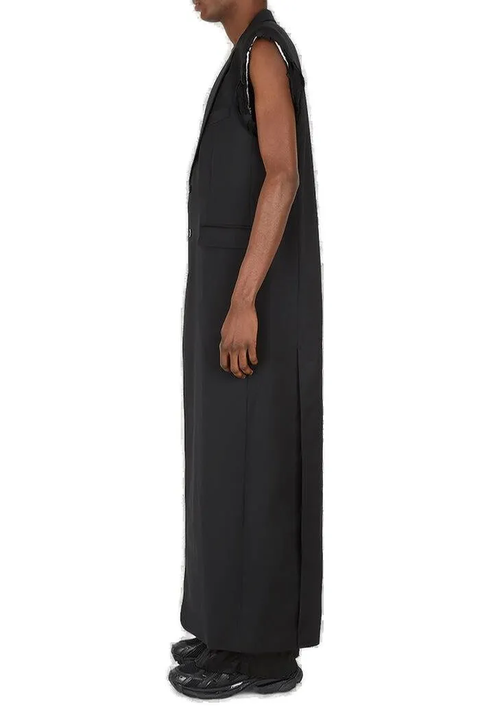 Sleeveless Maxi Blazer Dress