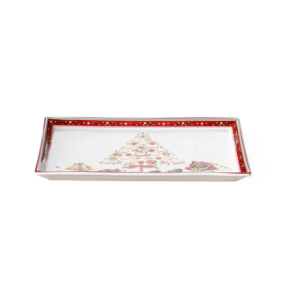Christmas Tree Rectangular Tray