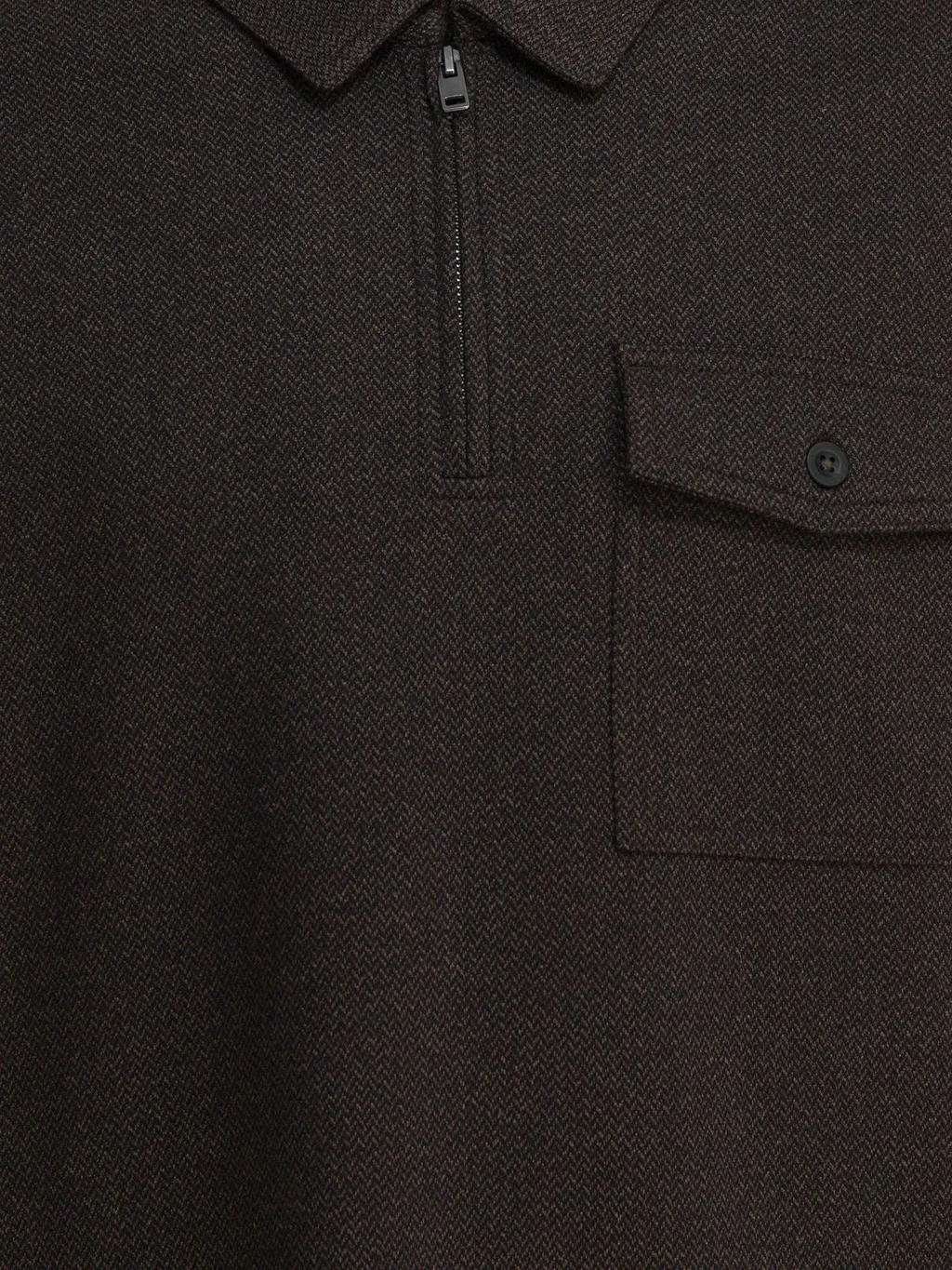 Zip Neck Polo Shirt