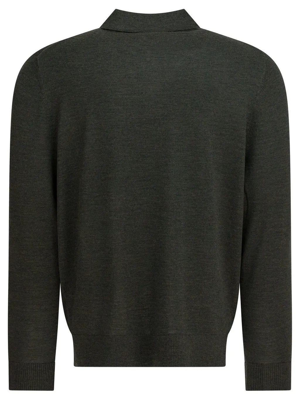 Merino Wool Polo Sweater