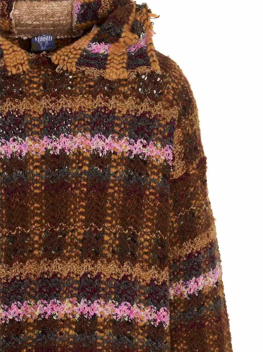 Plaid Knit Hoodie