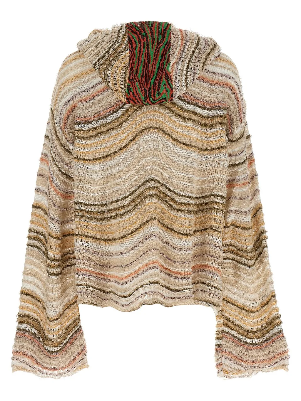 Striped Knit Hoodie