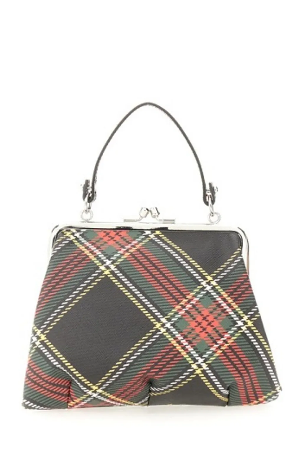 Vivienne Westwood Tartan Kiss Lock Bag