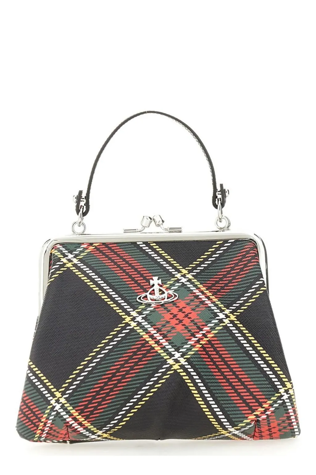 Vivienne Westwood Tartan Kiss Lock Bag