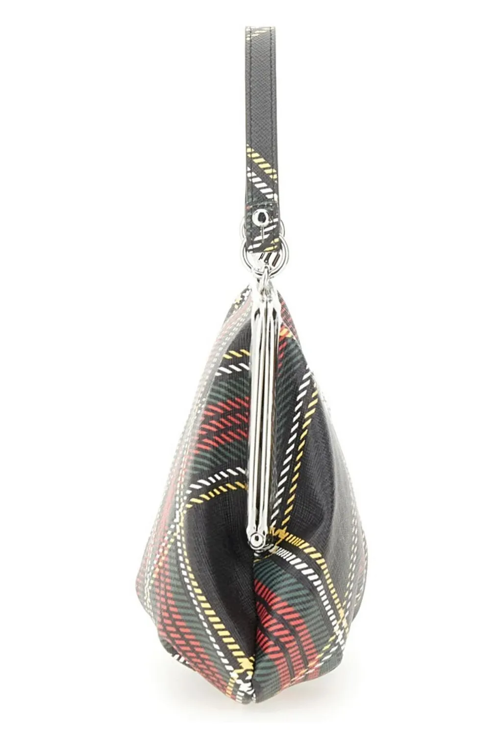 Vivienne Westwood Tartan Kiss Lock Bag