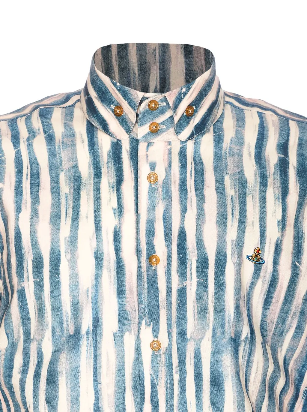 Striped Button-Up Shirt