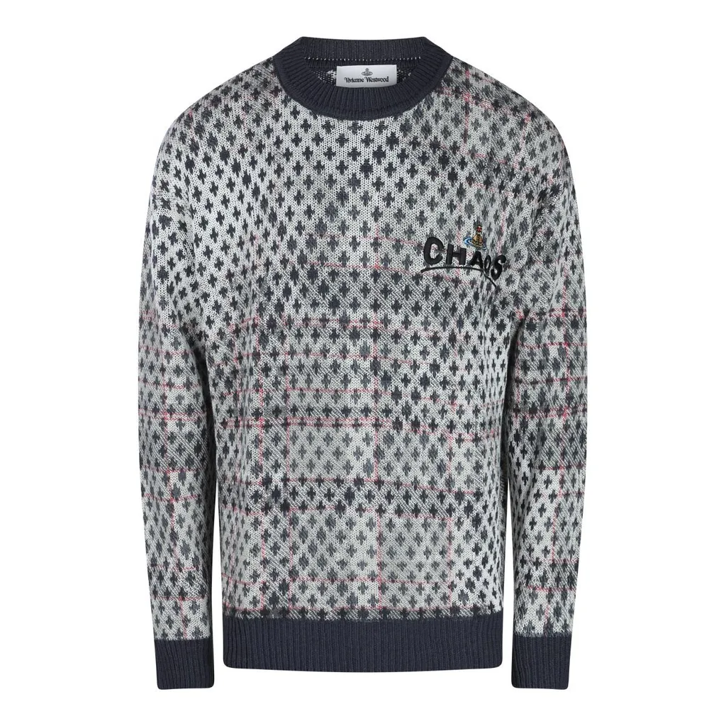 Argyle Knit Sweater