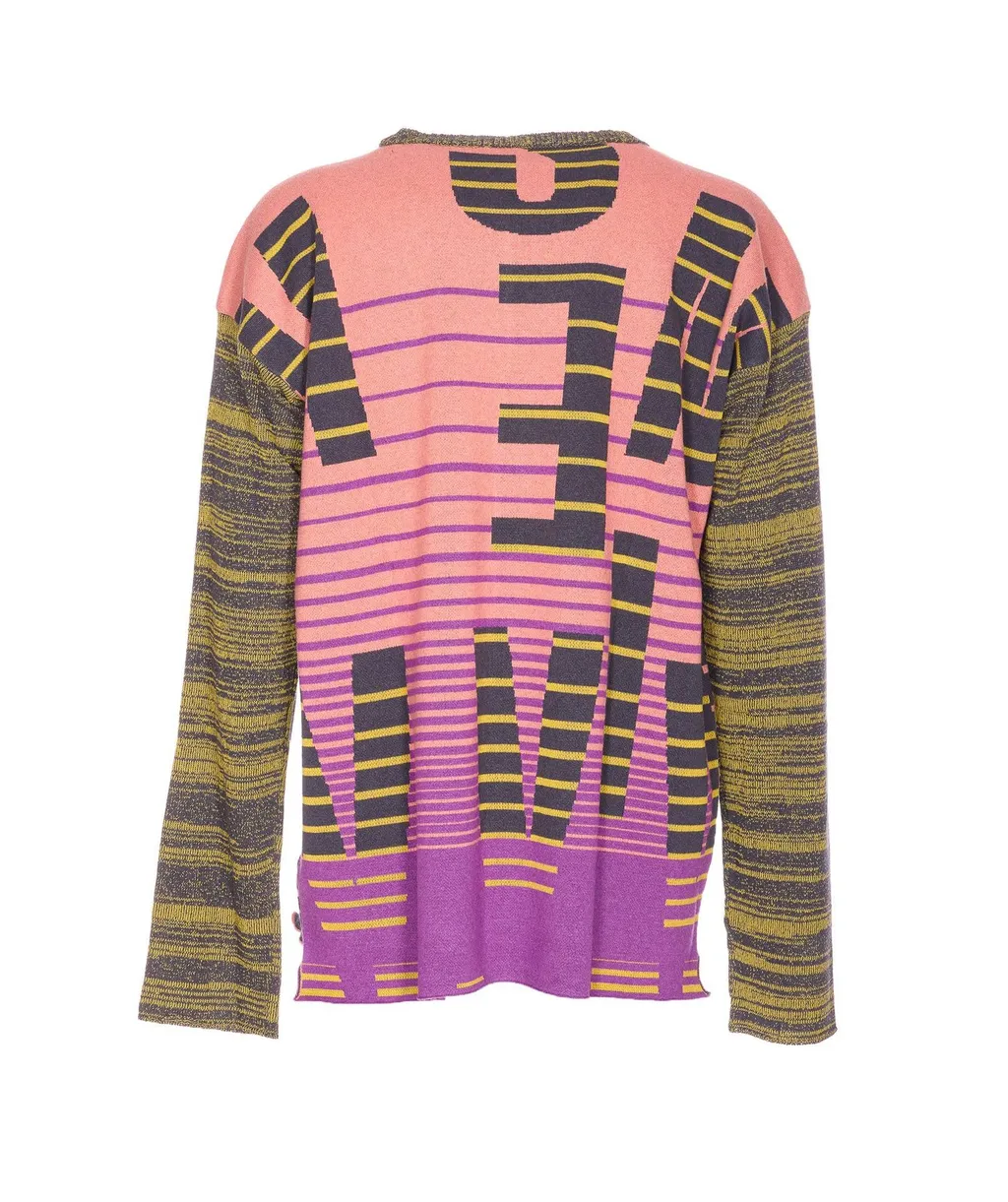 Long-Sleeved Sweater With Graphic Print
