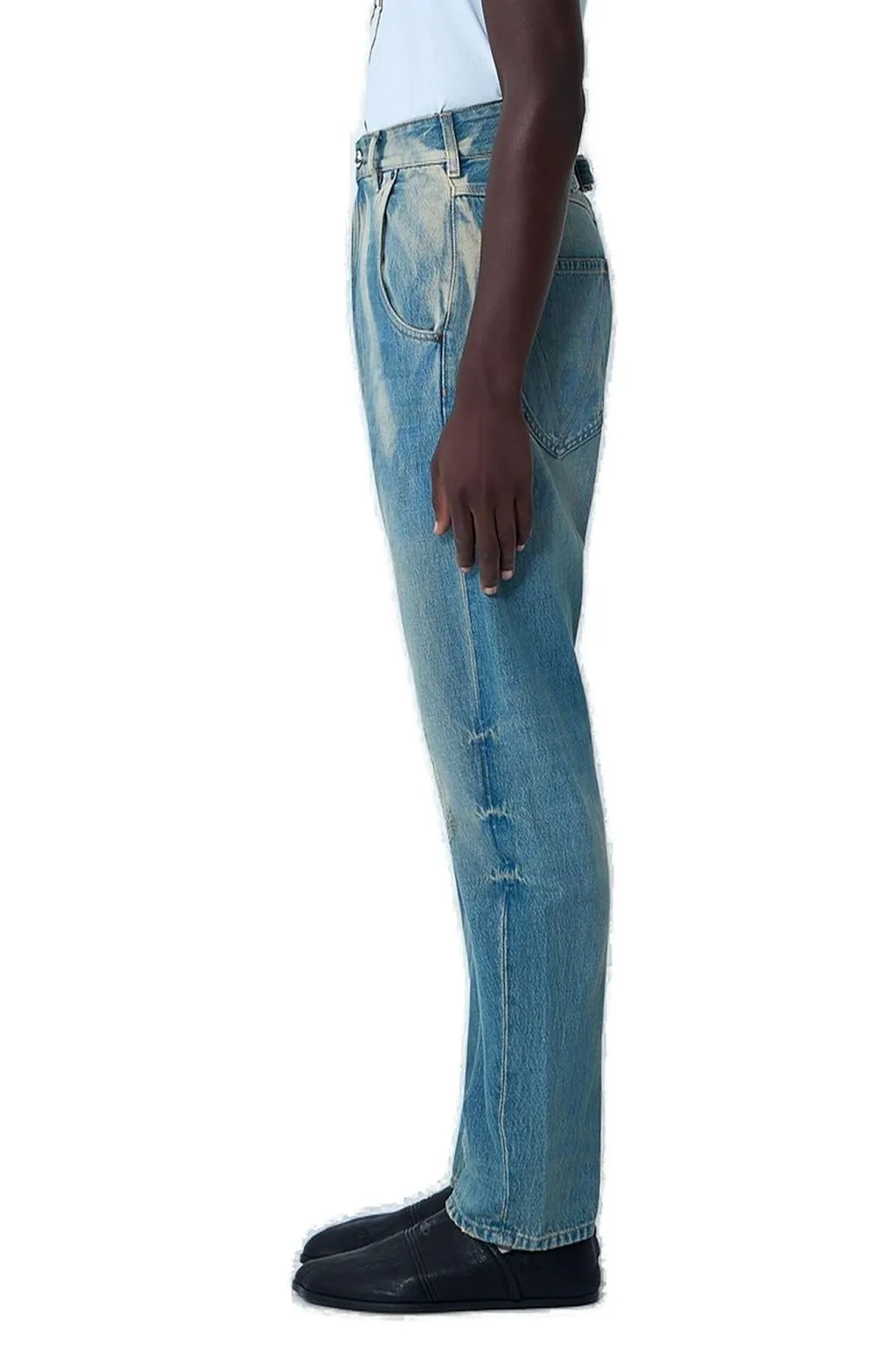 Distressed Wide Leg Jeans