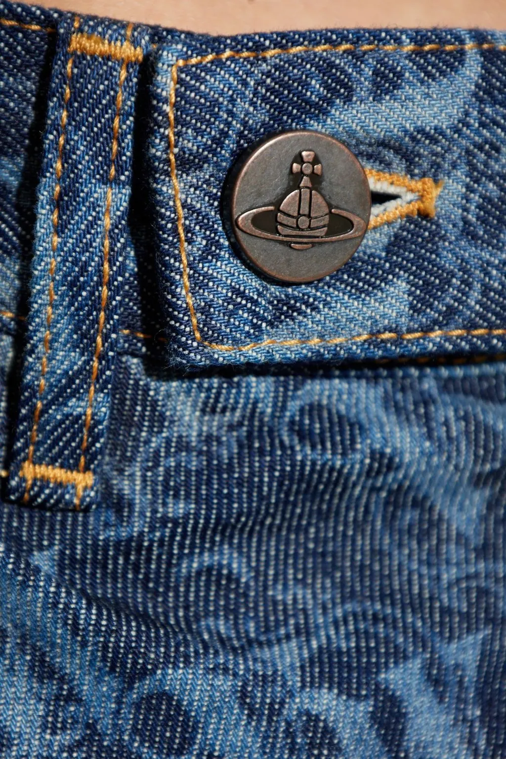 All-Over Logo Print Jeans