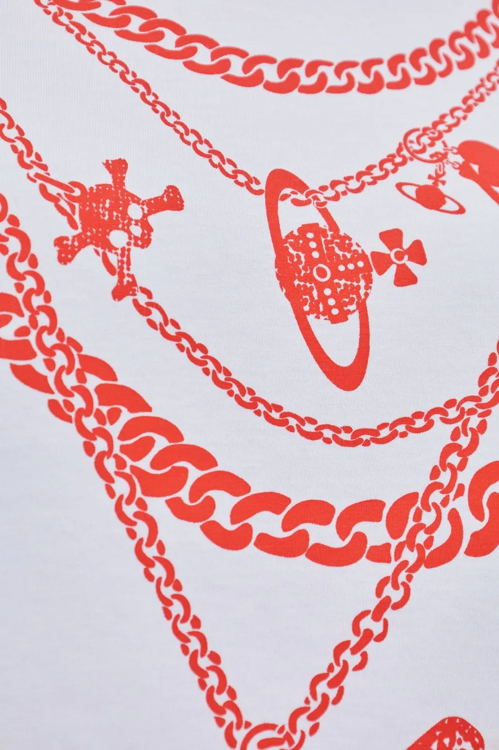 T-Shirt With Chain Print