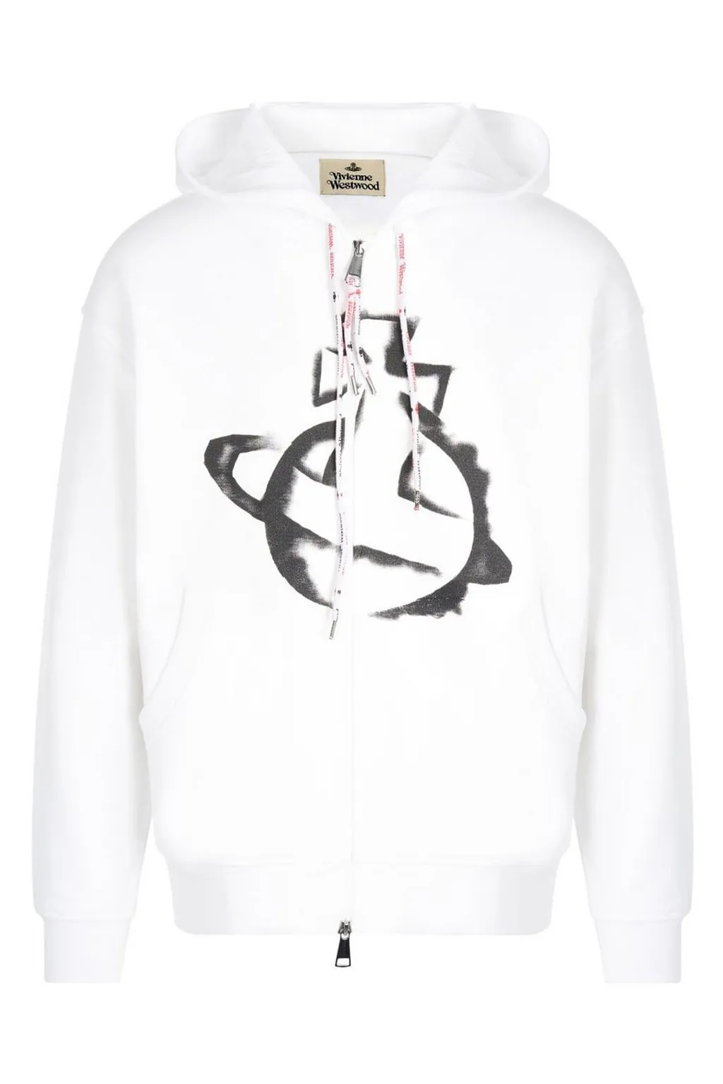 Logo Print Zip Hoodie