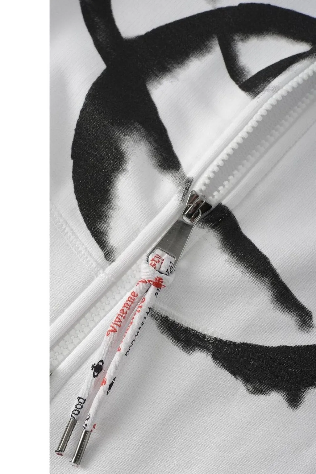 Logo Print Zip Hoodie