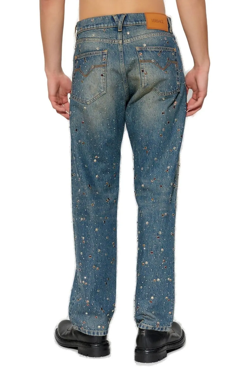 Embellished Straight Leg Jeans