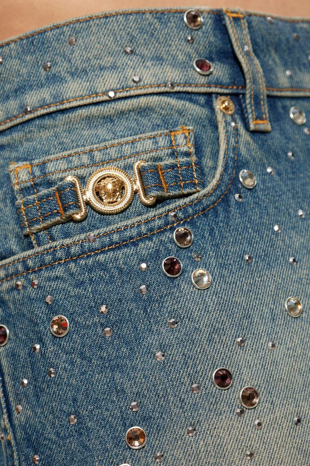 Embellished Straight Leg Jeans