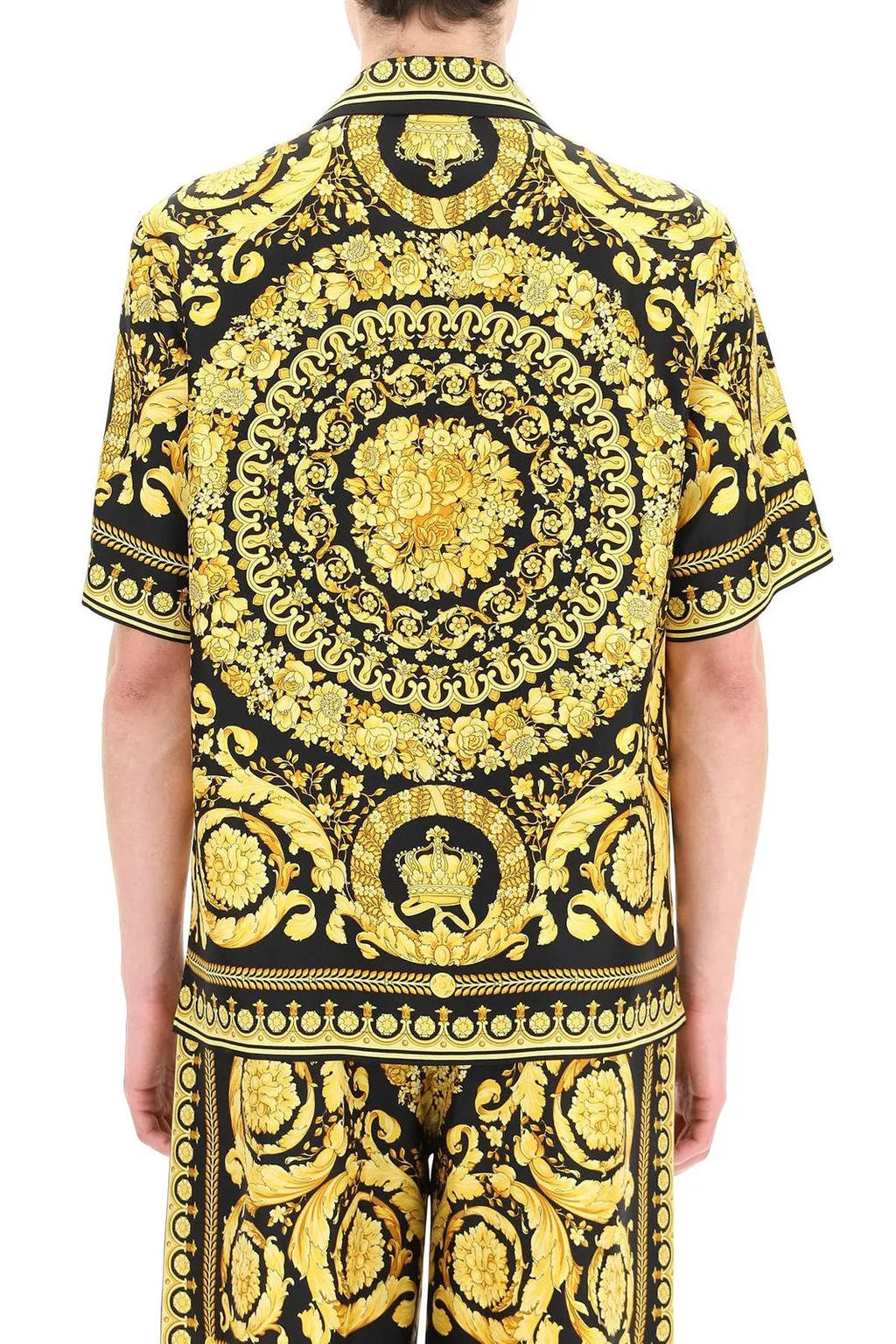 Baroque Print Short Sleeve Shirt