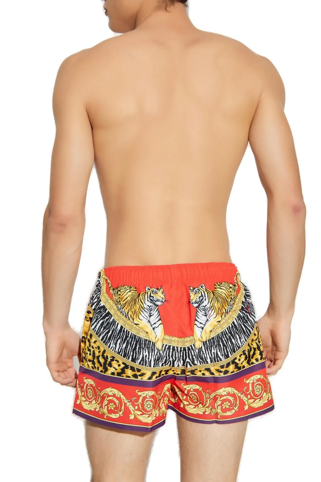 Tiger Print Swim Shorts