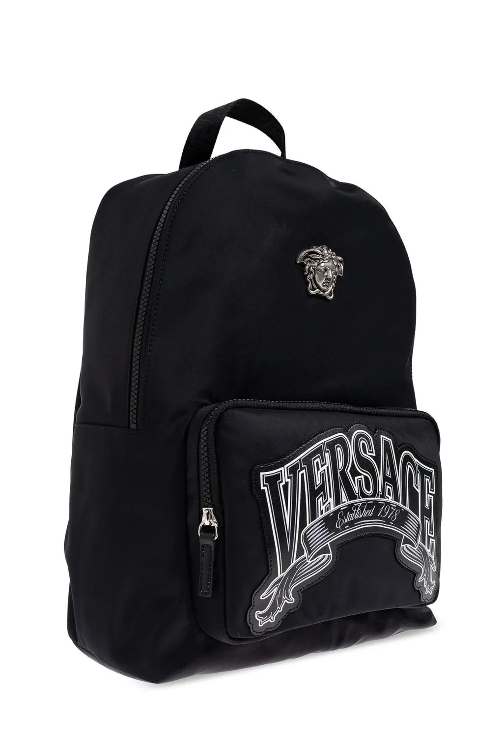 Backpack With Medusa And Logo