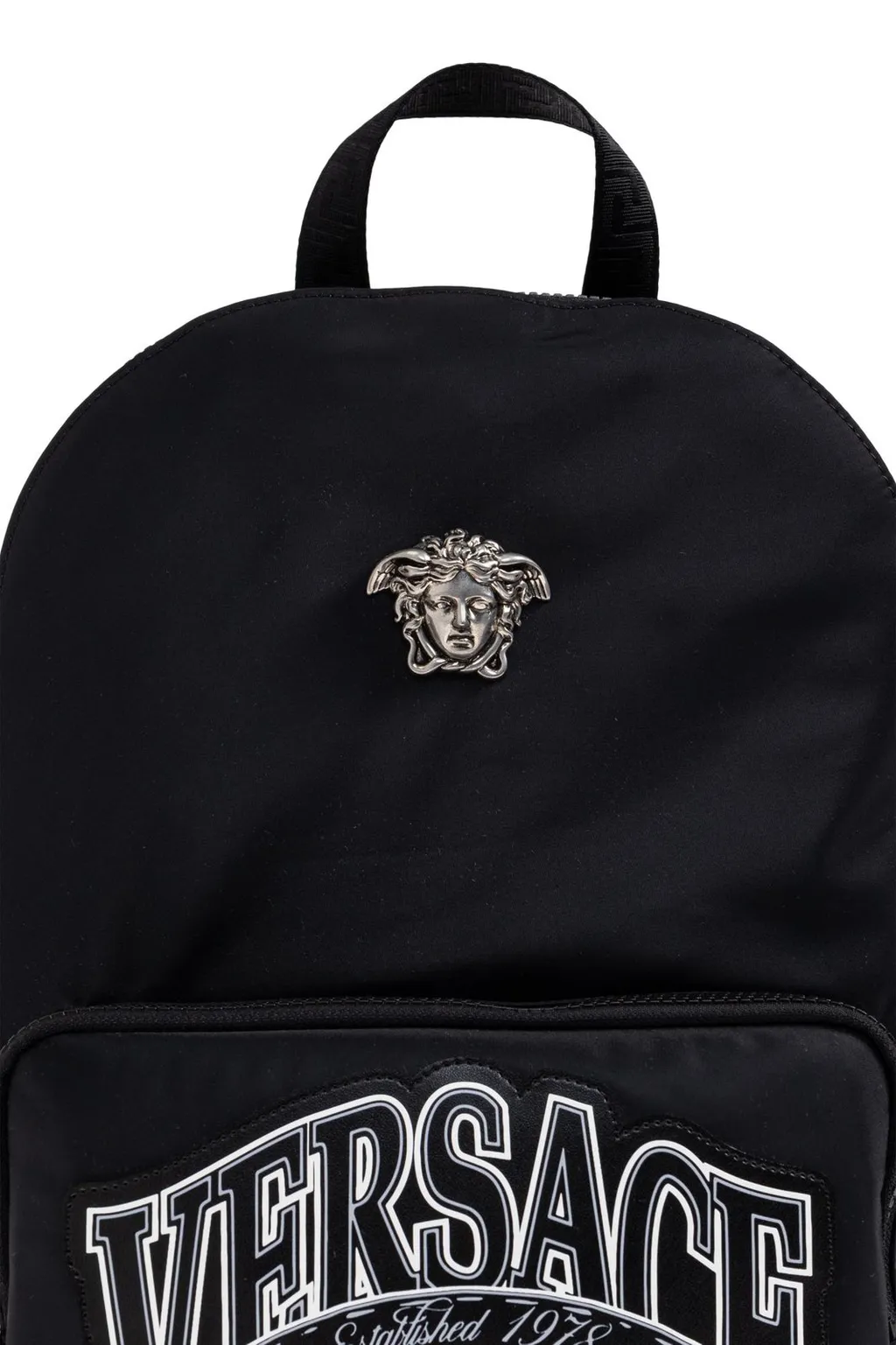 Backpack With Medusa And Logo