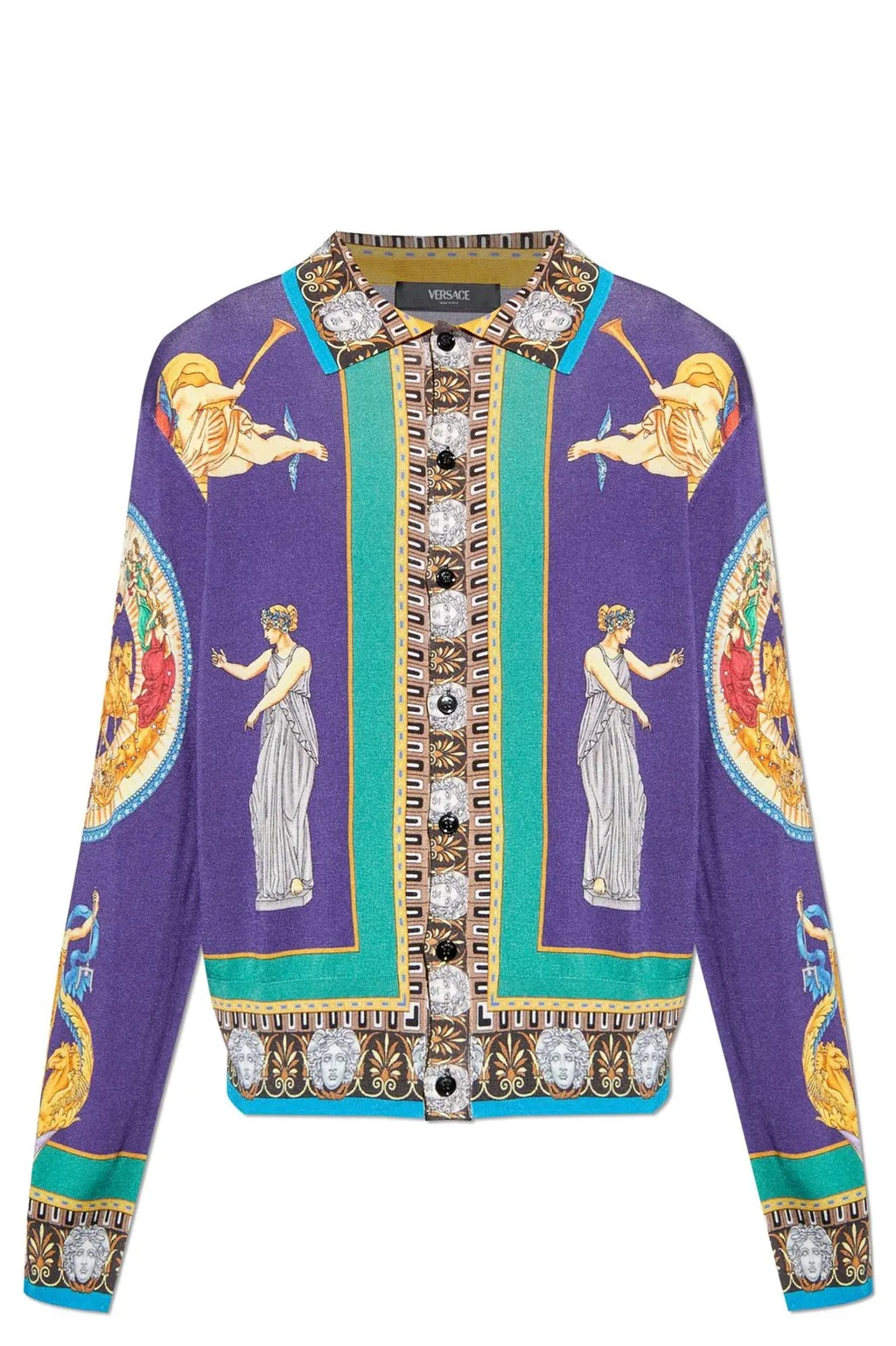 Medusa Renaissance Print Cardigan