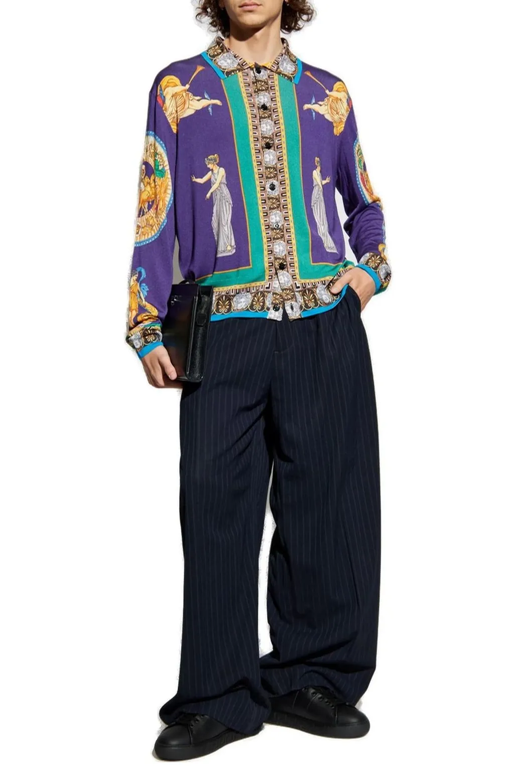 Medusa Renaissance Print Cardigan