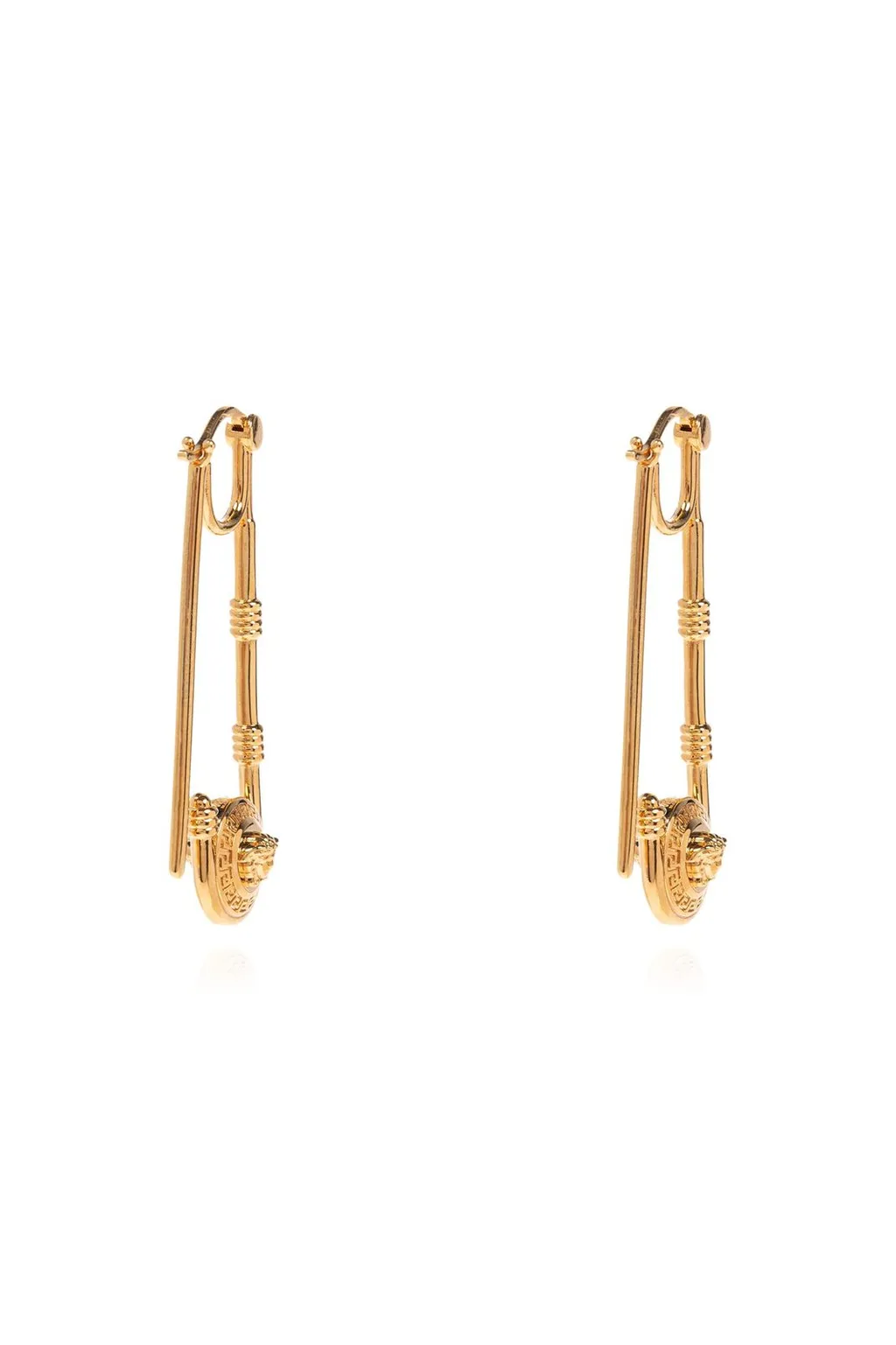 Medusa Safety Pin Earrings