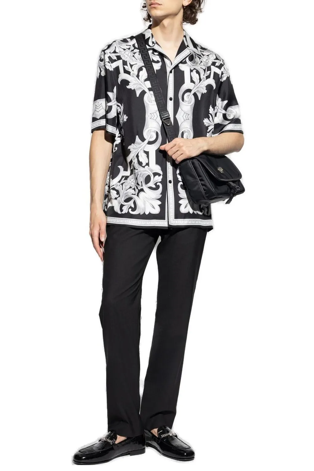 Baroque Print Short Sleeve Shirt