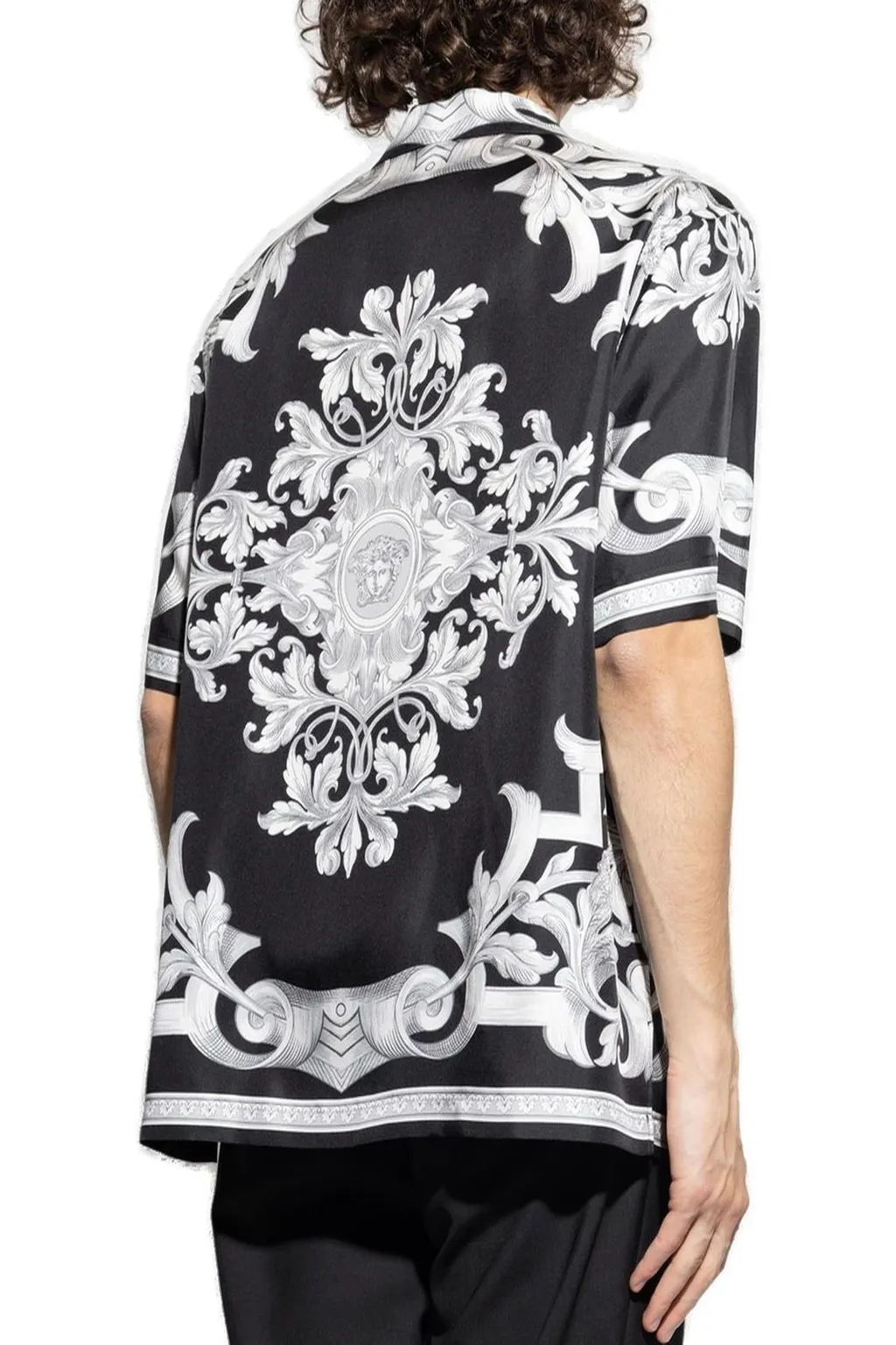 Baroque Print Short Sleeve Shirt